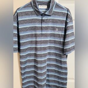 The Breakers Palm Beach Striped Multicolor Men’s L Short Sleeve Polo Shirt